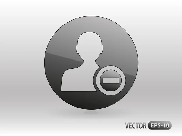 Contact pictogram verwijderen — Stockvector