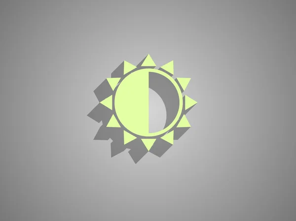 Icône de luminosité — Image vectorielle