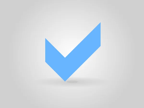 Icono plano de casilla de verificación — Vector de stock