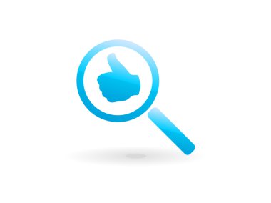 Approvals search icon clipart