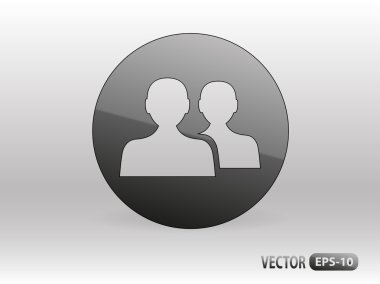 Takım çalışması, düz simgesi