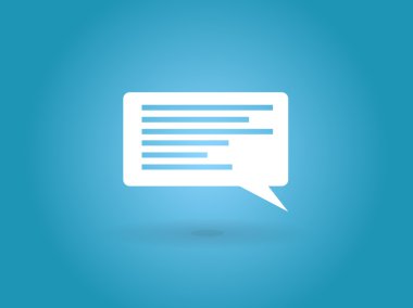 iletişimin bir düz simgesi