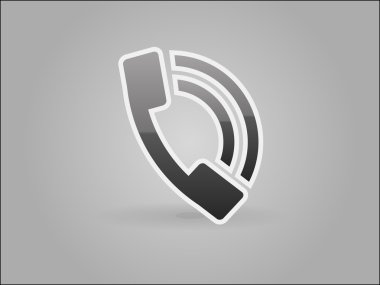 düz bir telefon simgesi
