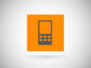 cep telefonu düz simgesi