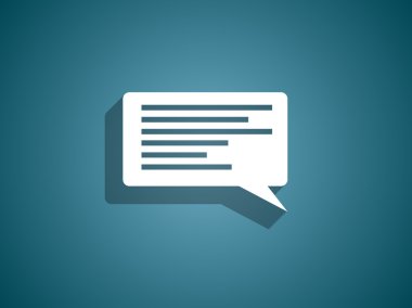 Düz Simge iletişim