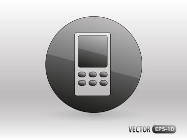 akıllı telefon düz simgesi