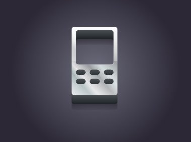 cep telefonu düz simgesi