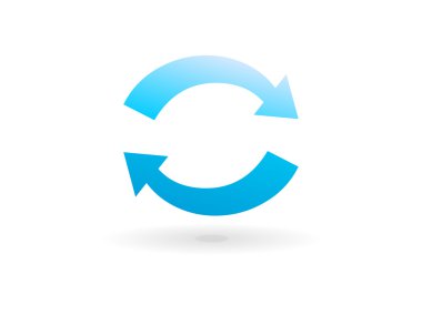 Daire içinde ok düz simgesi