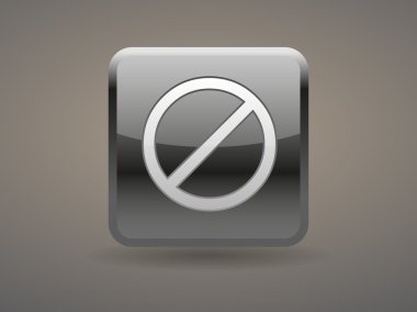 düz simgesi bir yasağı