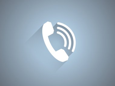 düz bir telefon simgesi