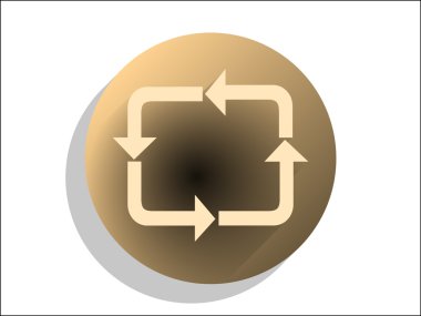 Döngüsel düz simgesi