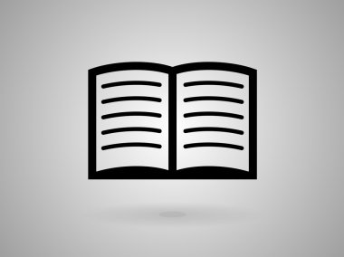 Kitabın düz simgesi
