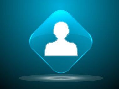 iş adamının düz simgesi