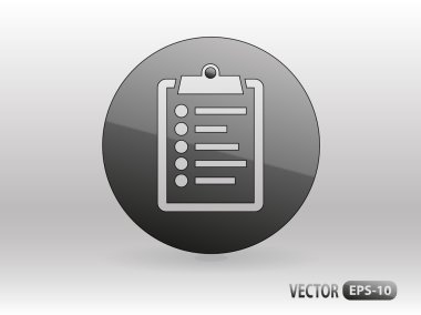 Touchpad notlar düz simgesi