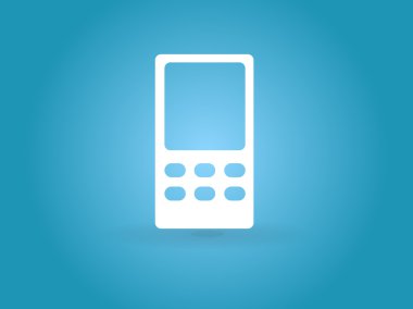 cep telefonu düz simgesi