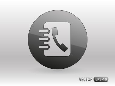 Telefon notlar düz simgesi