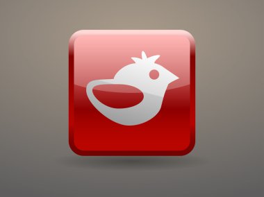 bir kuş düz simgesi