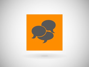 Düz Simge iletişim