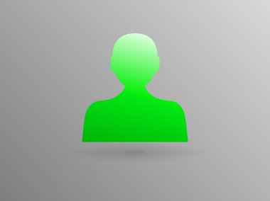 Bir adam düz simgesi