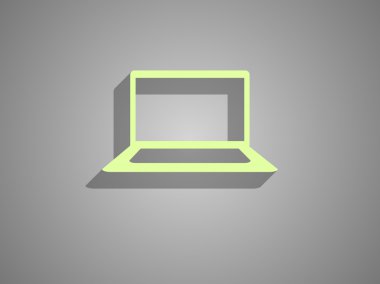 dizüstü düz simgesi