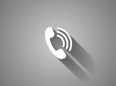 düz bir telefon simgesi