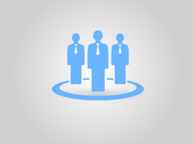 Takım çalışması, düz simgesi