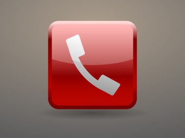 düz bir telefon simgesi