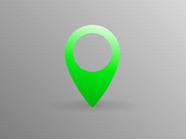 işaretleyici düz simgesi