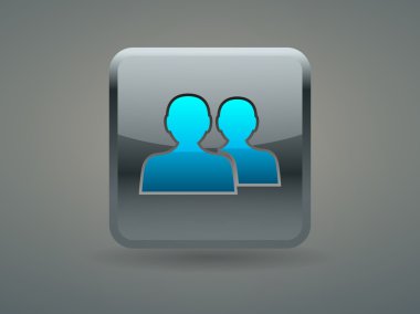 Takım çalışması, düz simgesi