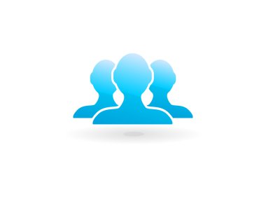 Takım çalışması, düz simgesi