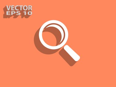 düz büyüteç simgesini