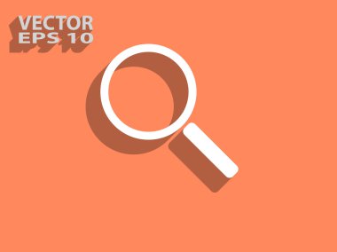 düz büyüteç simgesini