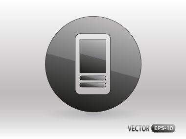 akıllı telefon düz simgesi