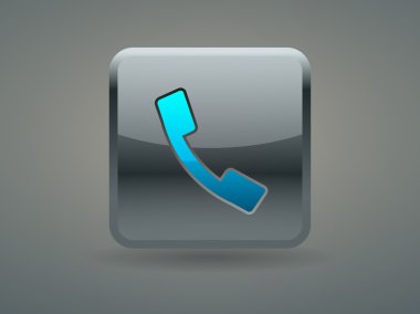 düz bir telefon simgesi