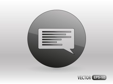 iletişimin bir düz simgesi