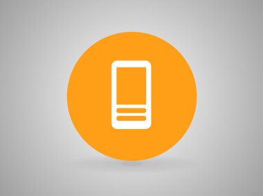 cep telefonu düz simgesi