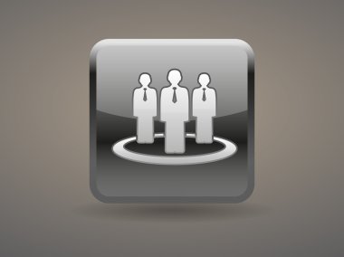 Takım çalışması, düz simgesi