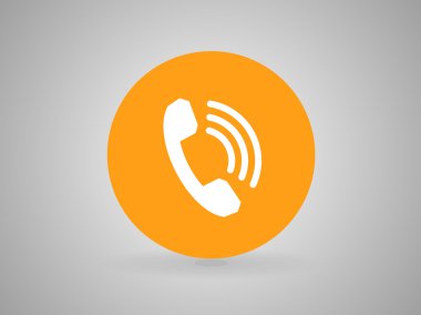 düz bir telefon simgesi