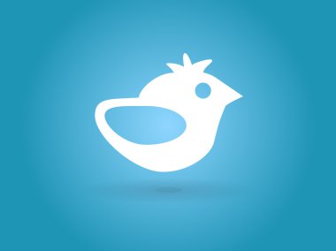 bir kuş düz simgesi