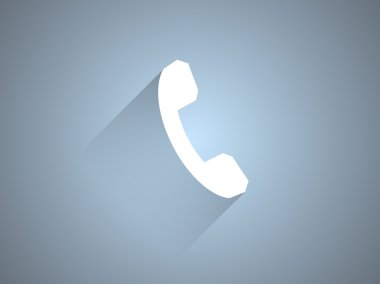 düz bir telefon simgesi