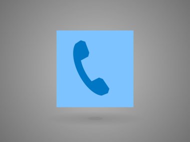 düz bir telefon simgesi