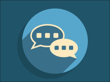 iletişimin bir düz simgesi