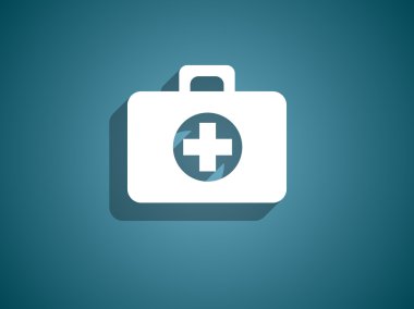 ambulanse düz simgesi