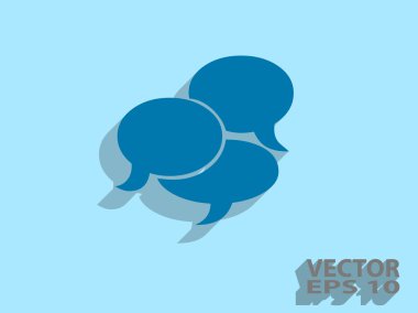 Düz Simge iletişim