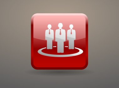 Takım çalışması, düz simgesi