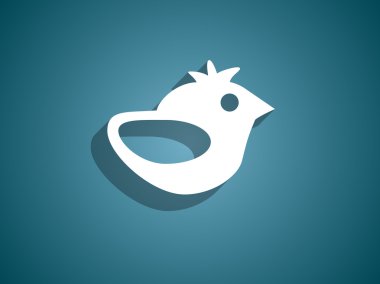 bir kuş düz simgesi