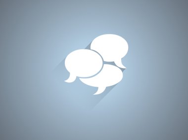 Düz Simge iletişim