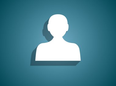 iş adamının düz simgesi