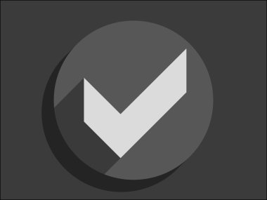 Onay kutusunu düz simgesi