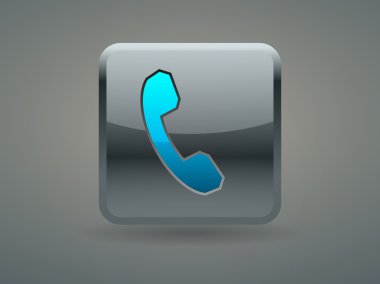 düz bir telefon simgesi